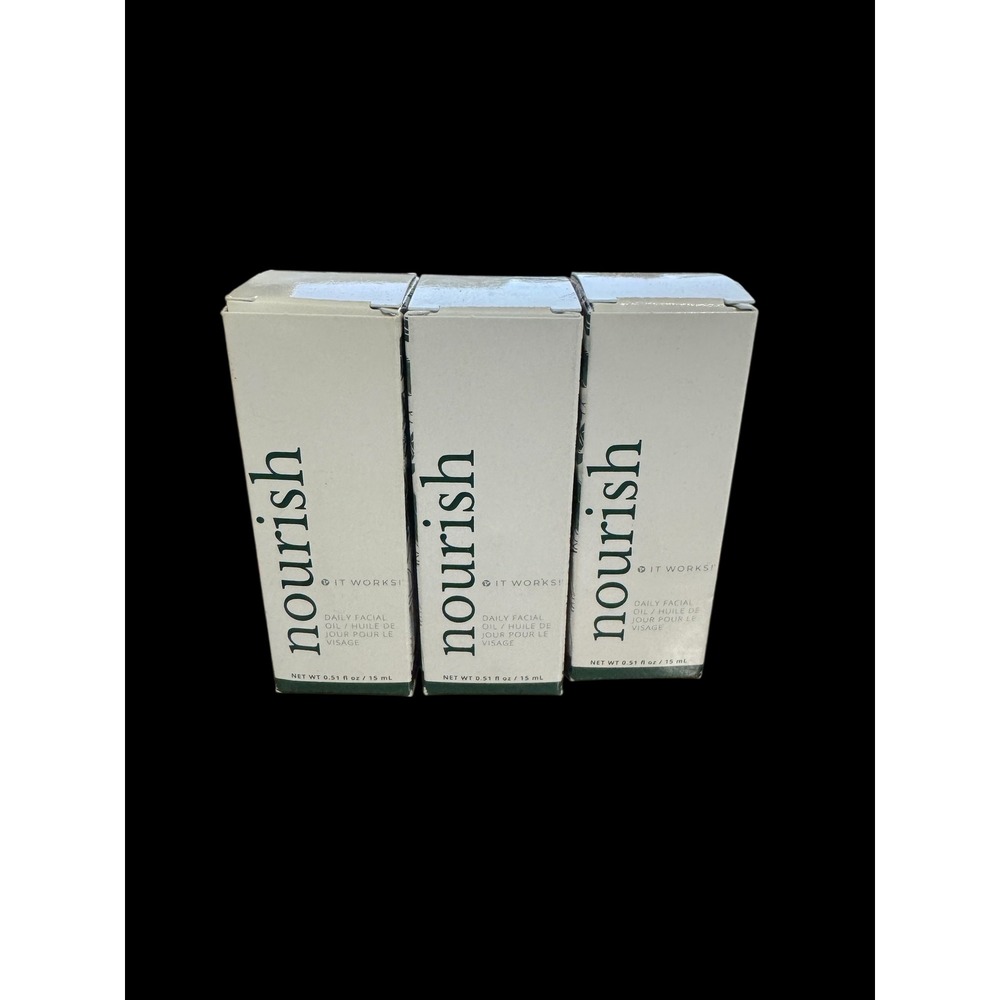 Lot of 3 It Works! Nourish Daily Facial Oil 0.51 fl oz 15 mL Each New in Box
